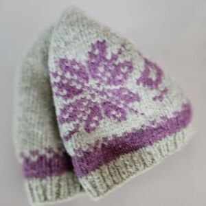 Abercrombie & Fitch Kids Knit Hat in Gray and Purple